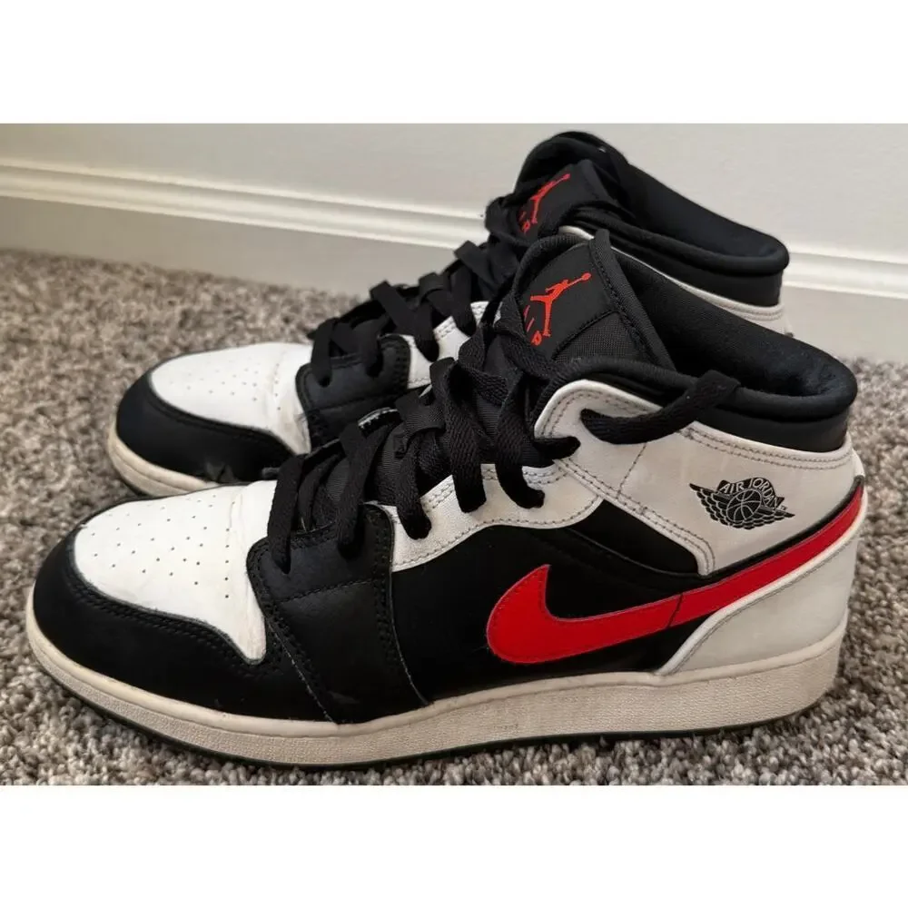 Nike Air Jordan 1 Mid Chile red/black youth size 7